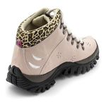 Bota Adventure Feminina Sintético Rosa e Onça