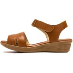 Sandália Feminina Flexível Caramelo