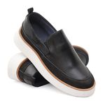 Sapato Casual Masculino Slip On Preto