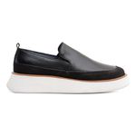 Sapato Casual Masculino Slip On Preto