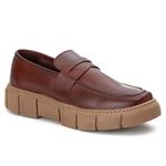 Sapato Masculino Casual Couro Legítimo Mouro e Ambar