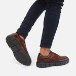 Sapato Masculino Casual Couro Legítimo Mouro e Preto