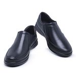 Sapato Masculino Conforto Couro Carneiro Legitimo Preto