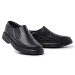 Sapato Masculino Conforto Couro Carneiro Preto