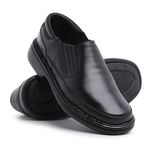 Sapato Masculino Conforto Couro Carneiro Preto