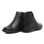 Bota Masculina Conforto Couro Legítimo Preto