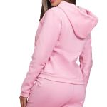 Blusa Avulsa Moletom Feminino Zíper Rosa