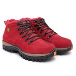 Bota Adventure em Couro Legítimo Vermelho