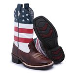 Bota Texana Masculina Couro Legítimo América