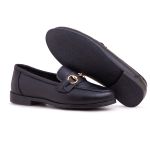 Mocassim Feminino Couro Legítimo Preto