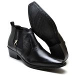 Bota Masculina Texas Texana Em Couro Legítimo Preto