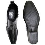 Bota Masculina Texana Cowboy Python Couro Legitimo Preto