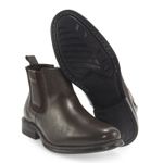 Bota Masculina Chelsea Couro Legítimo Café