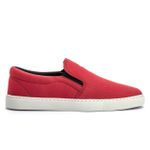 Hiate Slip On Casual Masculino em Lona Vermelho