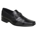 Sapato Social Fashion Masculino Couro Legítimo Preto