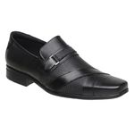 Sapato Social Fashion Masculino Couro Legítimo Preto