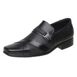 Sapato Social Fashion Masculino Couro Legítimo Preto