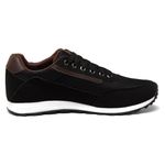 Sapatenis Casual Masculino Sintético Preto