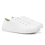 Tênis Casual Feminino Leve Confortável Branco