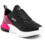 Tênis Esportivo Feminino Preto e Pink