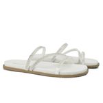 Sandália Feminina Papete Flatform Off White