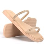 Sandália Feminina Papete Flatform Rosado