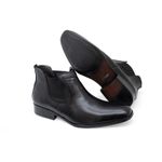 Bota Social Masculina Napa em Couro Legitimo Preto