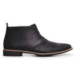 Bota Masculina Casual Derby Couro Legitimo Preto