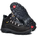 Bota Adventure Masculina em Couro Legítimo Preto