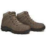 Bota Adventure Cano Alto Pantanal Nobuck Cinza