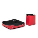 Combo Porta Lapis + Porta Treco Vermelho