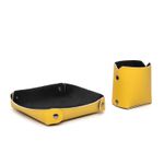 Combo Porta Lapis + Porta Treco Amarelo