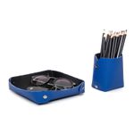 Combo Porta Lapis + Porta Treco Azul Bic