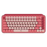 Teclado Mecânico Pop Keys Heartbreaker Sem Fio Rosa Logitech Idioma Português Brasil