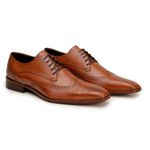 Sapato Social Brogue Derby Andreoli Caramelo