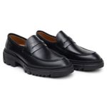 Sapato Casual Loafer Benito All Black 