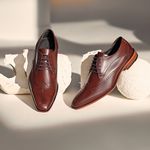 Sapato Social Brogue Derby Andreoli Tabaco