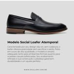 Sapato Social Loafer Edoardo Preto