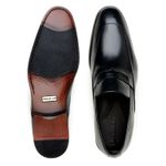 Sapato Social Loafer Adamo Preto 