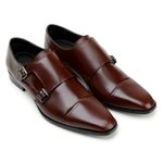 Sapato Social MonkStrap Valentino Tabaco 