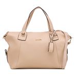 Bolsa Feminina Dhaffy Báu Grande Creme