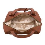 Kit Bolsa Feminina Báu Grande + Tênis Casual Slip On Caramelo Dhaffy 