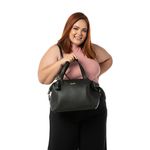 Bolsa Feminina Dhaffy Báu Grande Preto