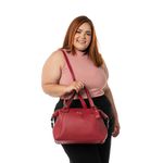 Bolsa Feminina Dhaffy Báu Grande Vermelho