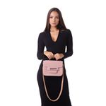 Bolsa Feminina Rosa Alça Artesanal Trançada