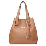 Bolsa Feminina Grande, Alça de Ombro/Mão Nude Dhaffy 