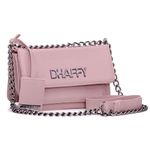 Bolsa Feminina Rosa Alça de corrente Dhaffy