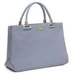 Bolsa Feminina Castelo Com Divisória Azul Dhaffy 