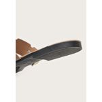 Rasteira Feminina Duas Tiras Spike Dourado Nude