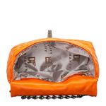 Bolsa Feminina Dhaffy Matelassê Fecho e Alça de Corrente Laranja